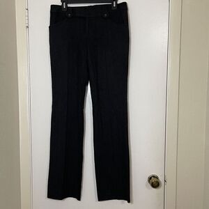 Rag & Bone herringbone knit wool black straight leg pants size US 30